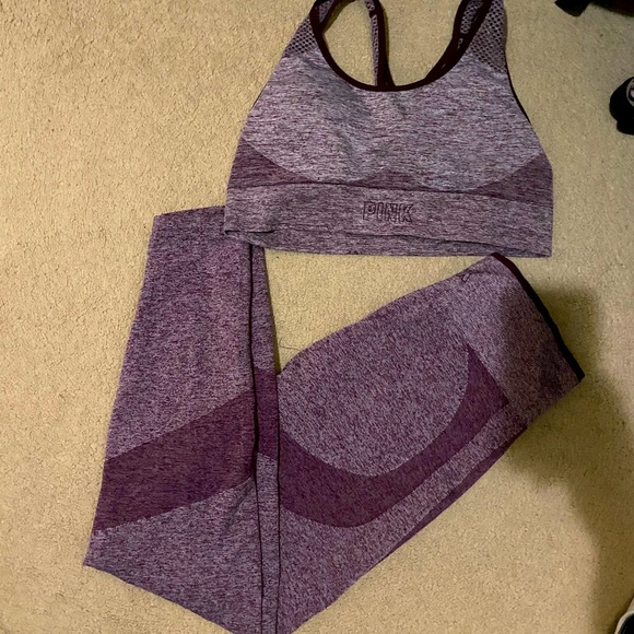 PINK Victoria's Secret Pants - Burgundy workout set